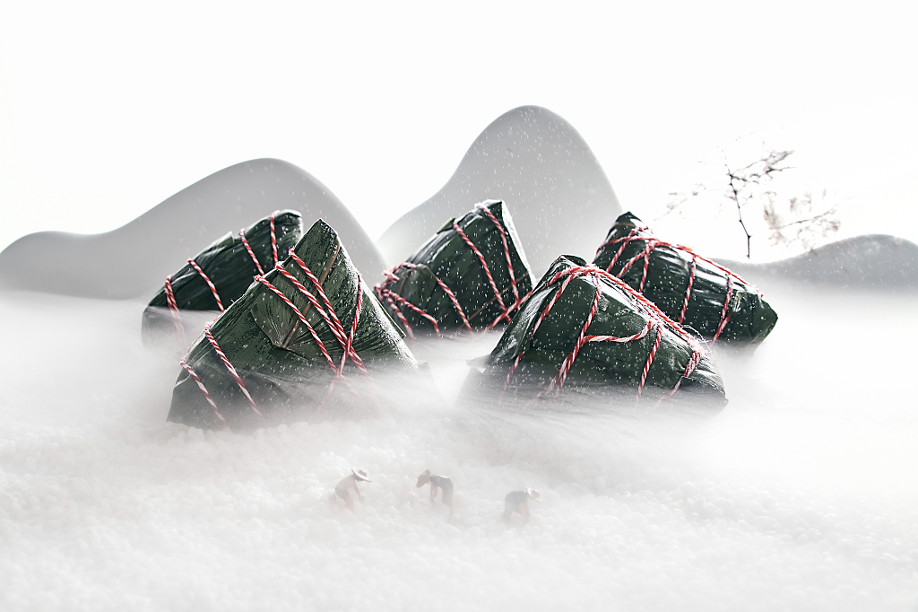 端午节粽子端午节美食中国风传统端午美食粽子