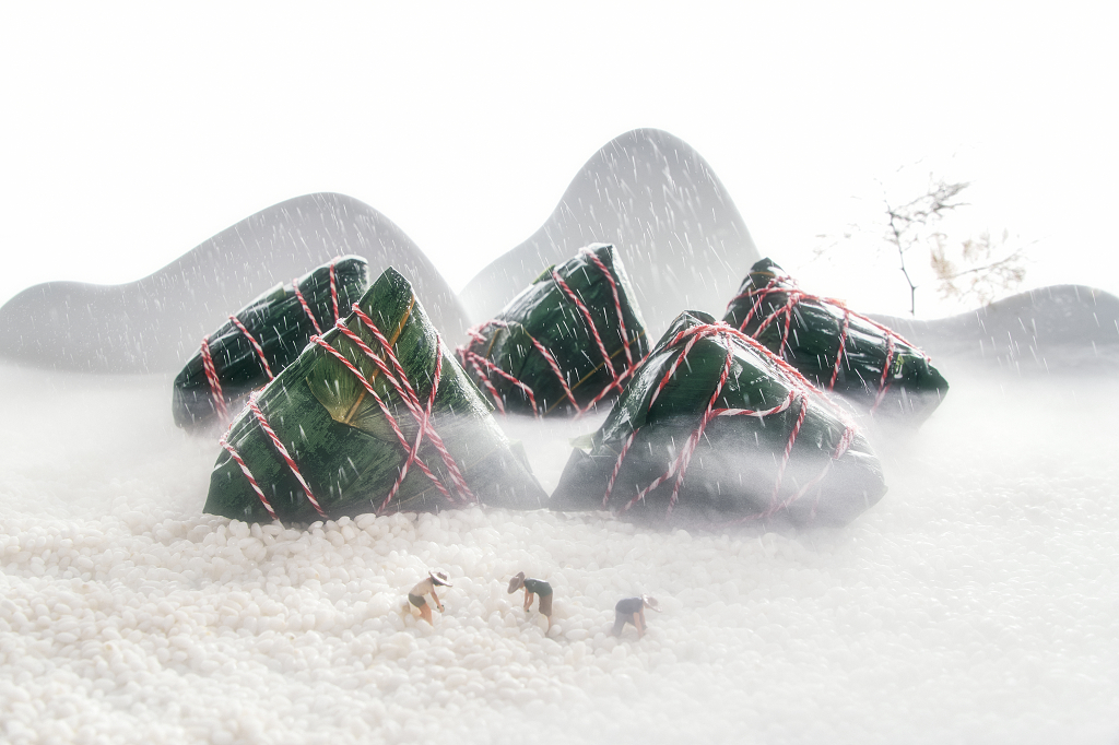 端午节粽子端午节美食中国风传统端午美食粽子