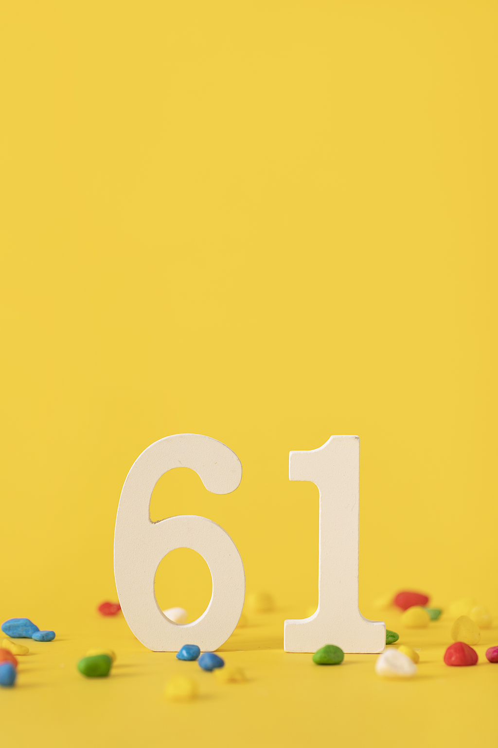 六一数字儿童节黄色海报儿童节图片儿童节静物六一儿童节61儿童节