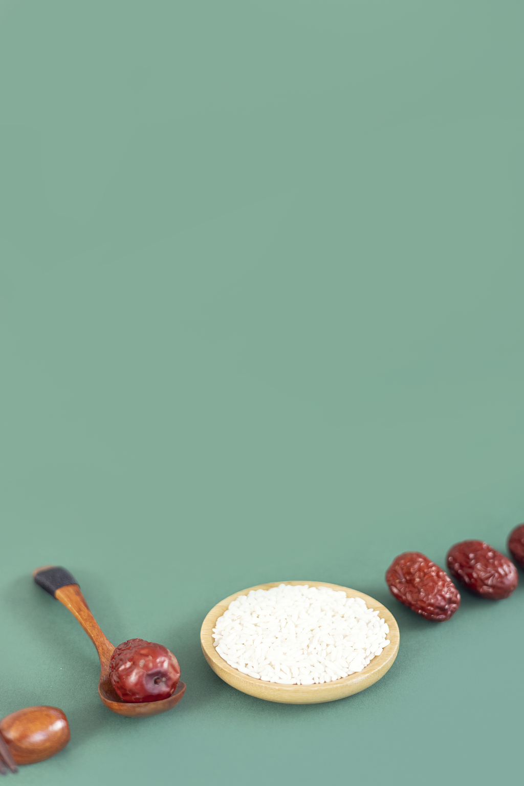 包粽子食材绿色背景端午节图片粽子静物五月初五粽子创意