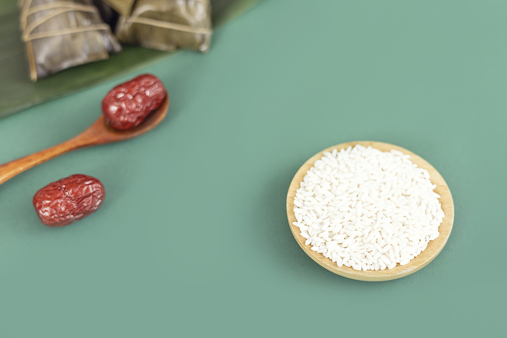 江米大枣端午节食材端午节图片粽子静物五月初五粽子创意