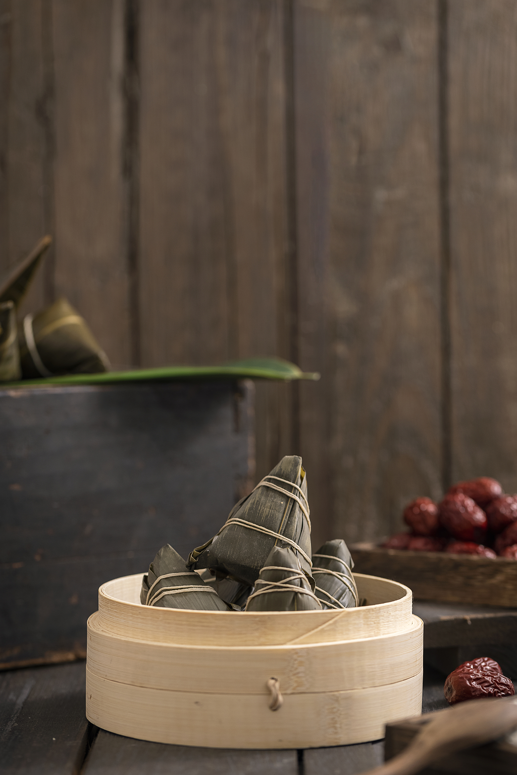 端午节蒸笼里的粽子端午节图片粽子静物五月初五粽子创意