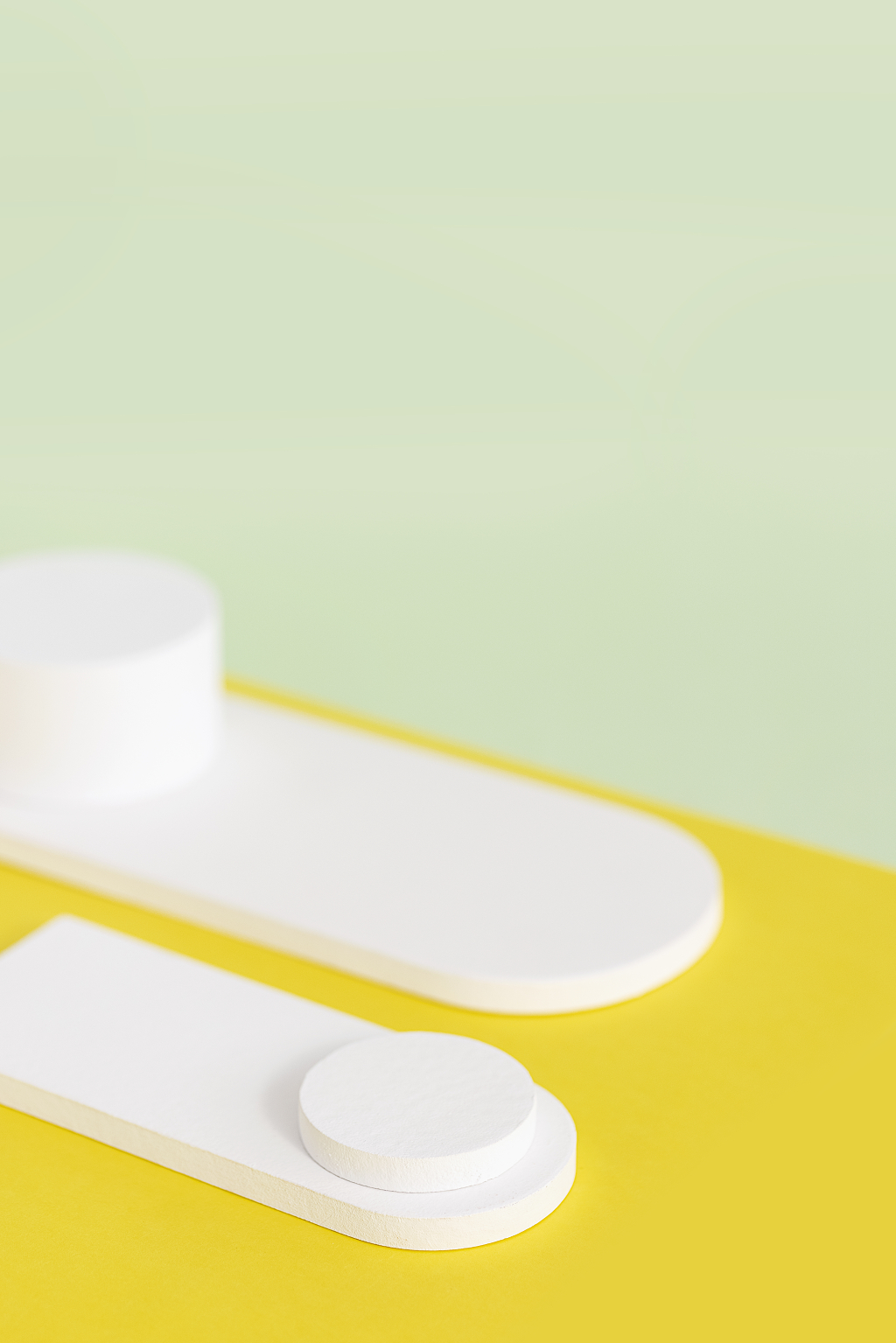 电商立体空间黄绿拼色创意背景电商背景电商素材