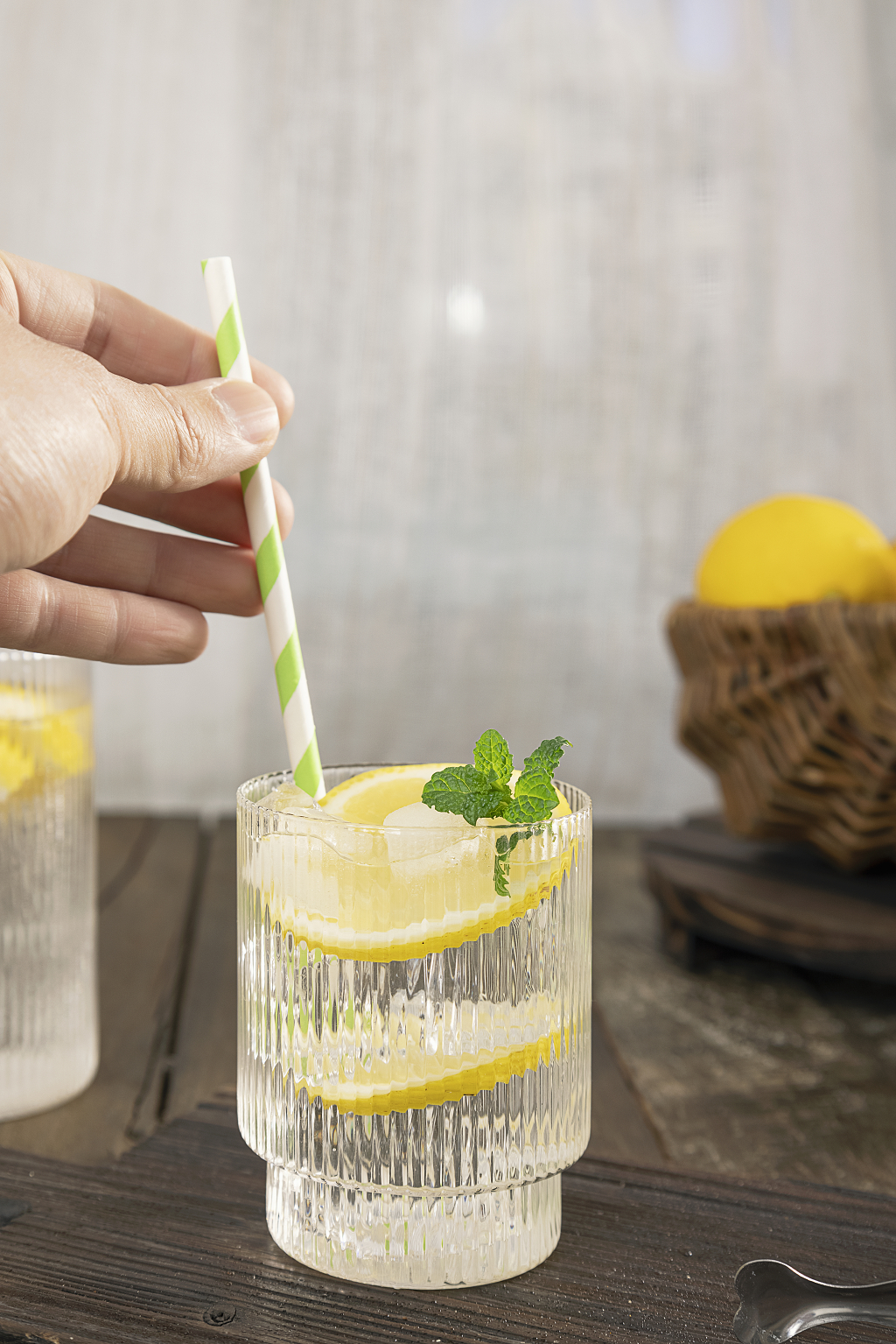 柠檬冰爽冷饮夏日清新背景冷饮图片夏天饮品夏日清爽