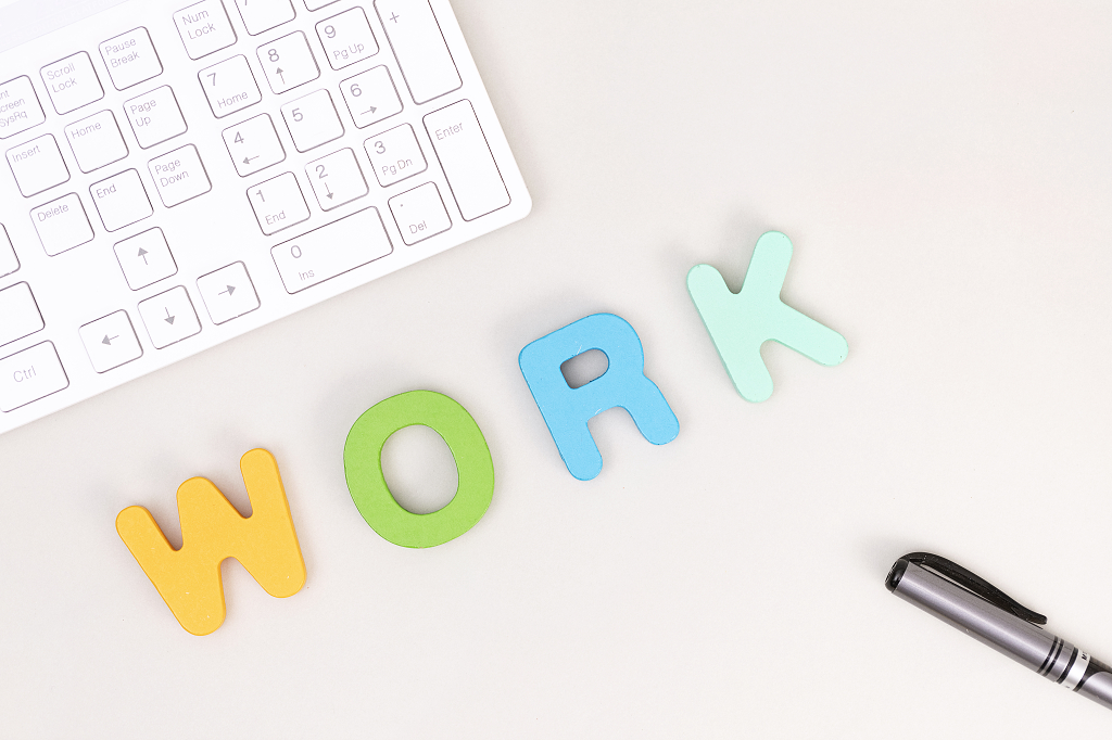 工作work英文创意图片创意招聘职场求职工作就业