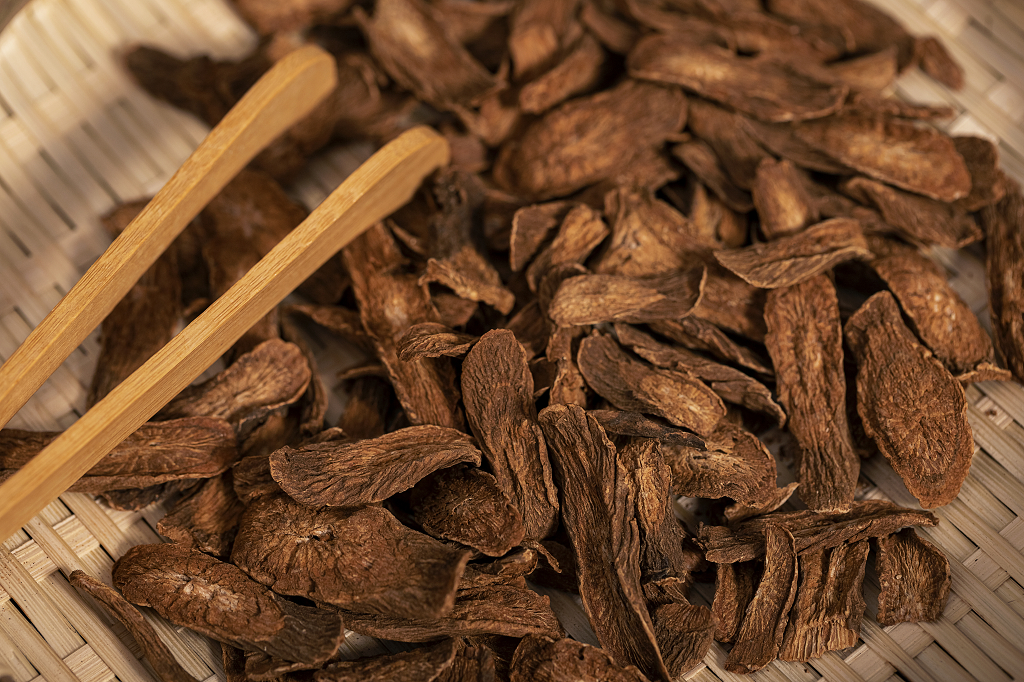 中药材牛蒡簸箕背景中医中药图片医师节国医节