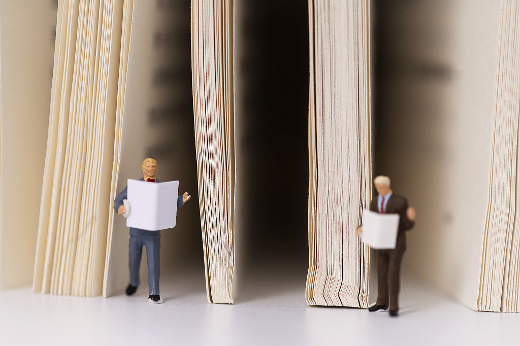 世界读书日微缩创意图书背景读书日教师节阅读教育