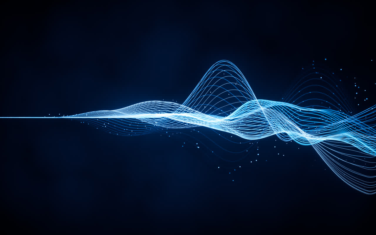 抽象渐变曲线背景3D渲染