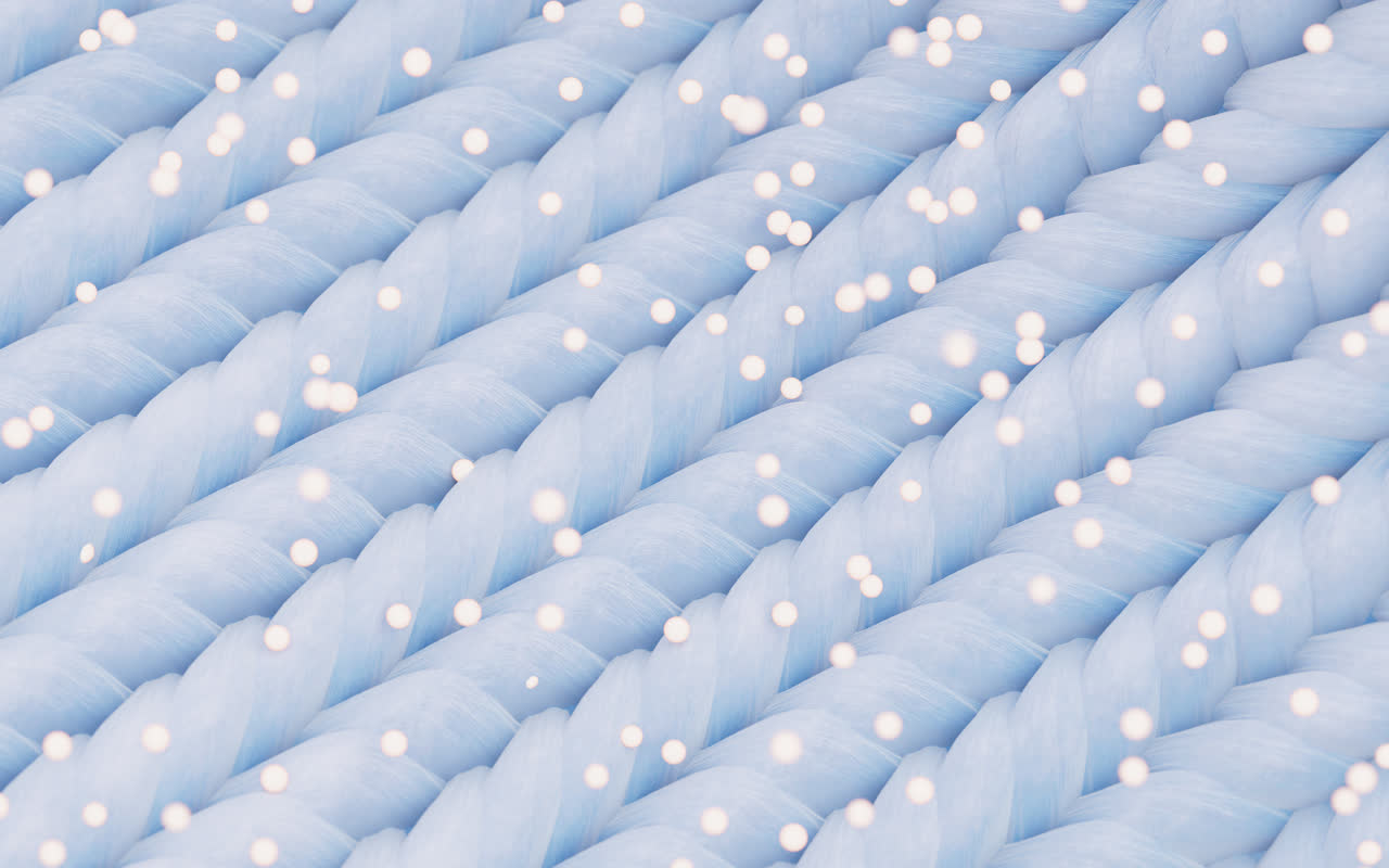 布料纹理细节与洗涤粒子3D渲染