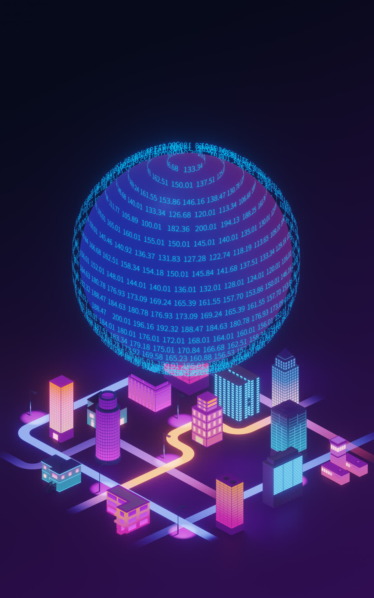 云计算大数据概念3D渲染