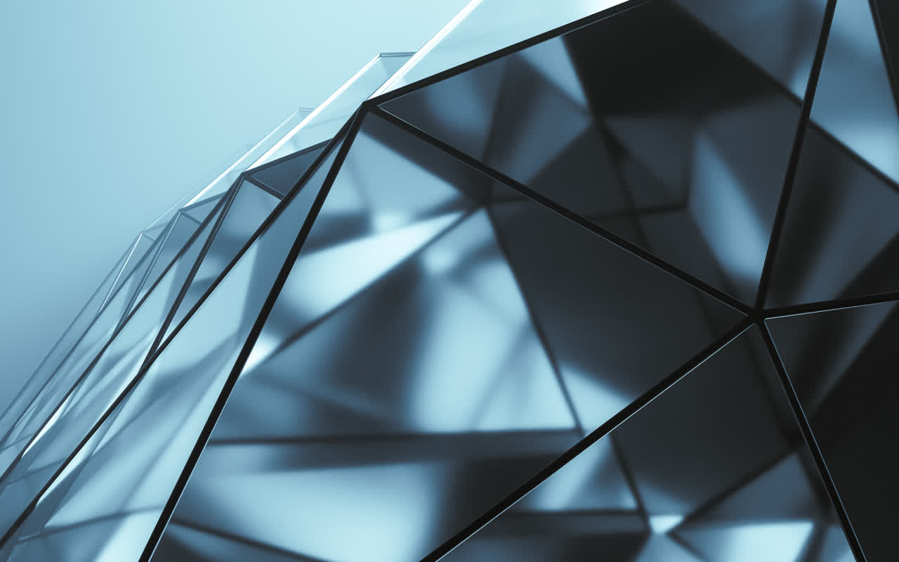 抽象几何体背景3D渲染