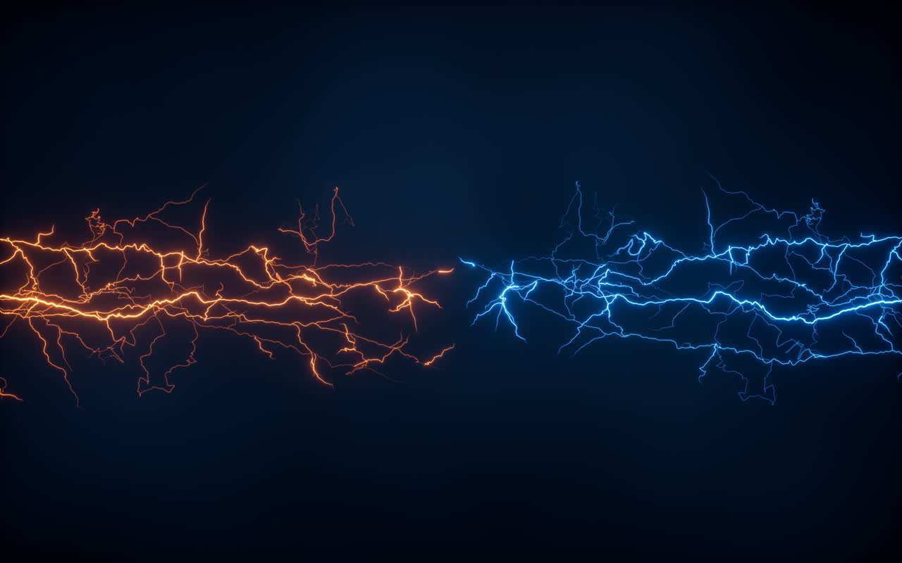 闪电特效3D渲染