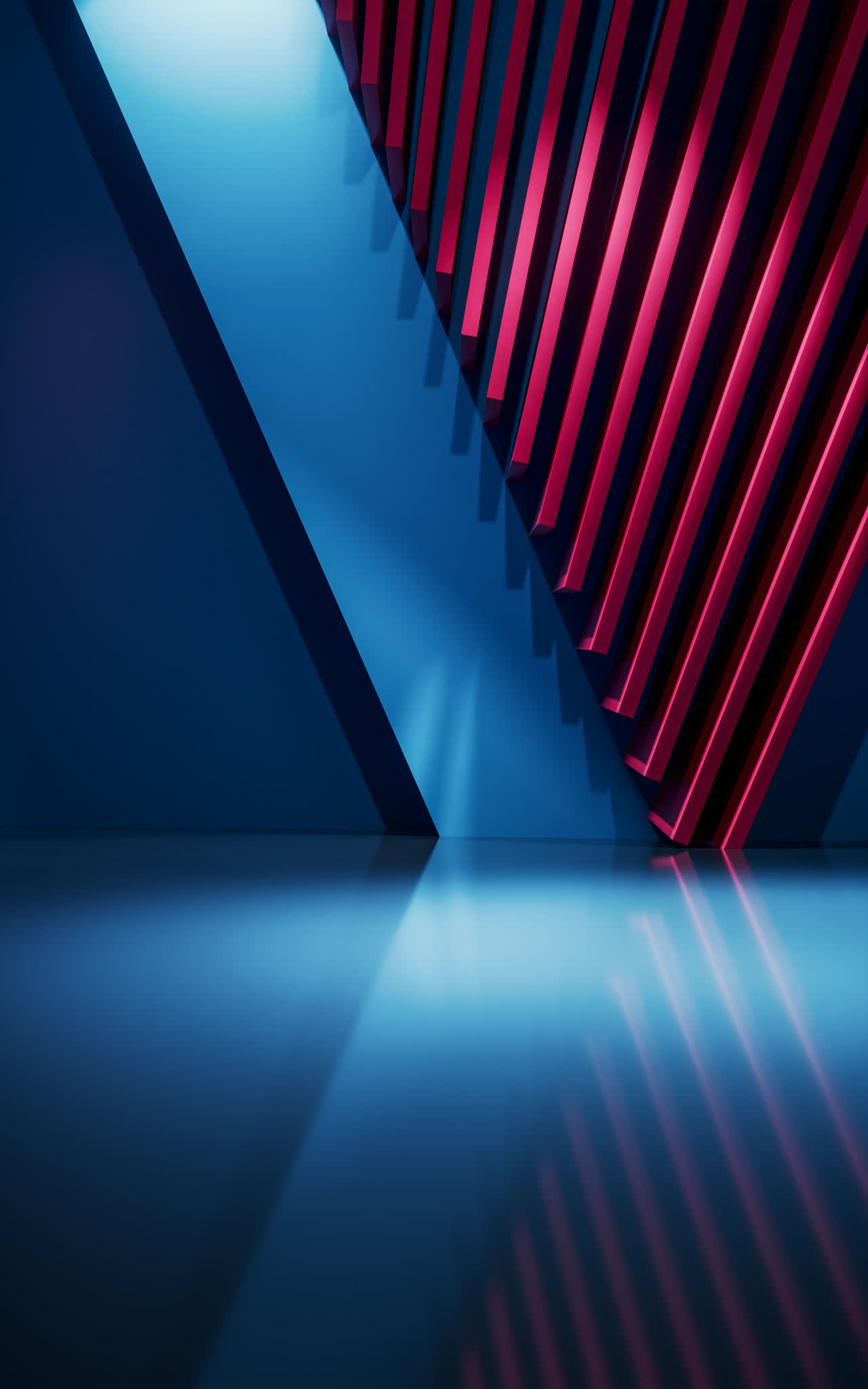 创意几何体建筑空间3D渲染