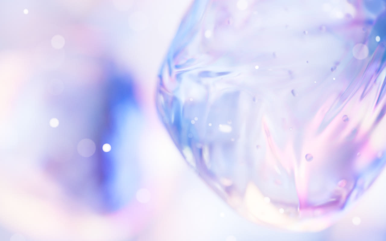 抽象透明球体背景3D渲染