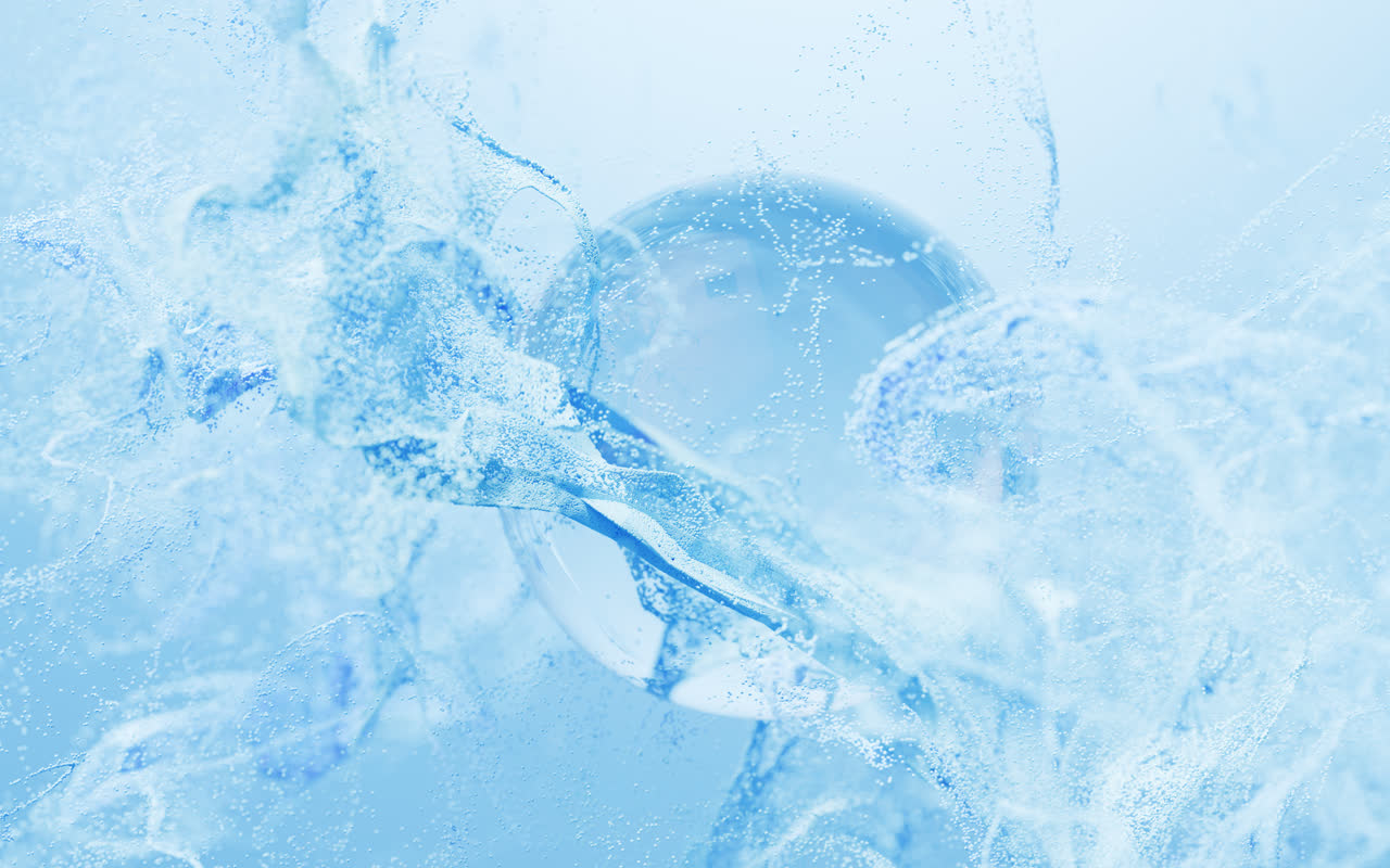 舞动的粒子浅色背景3D渲染