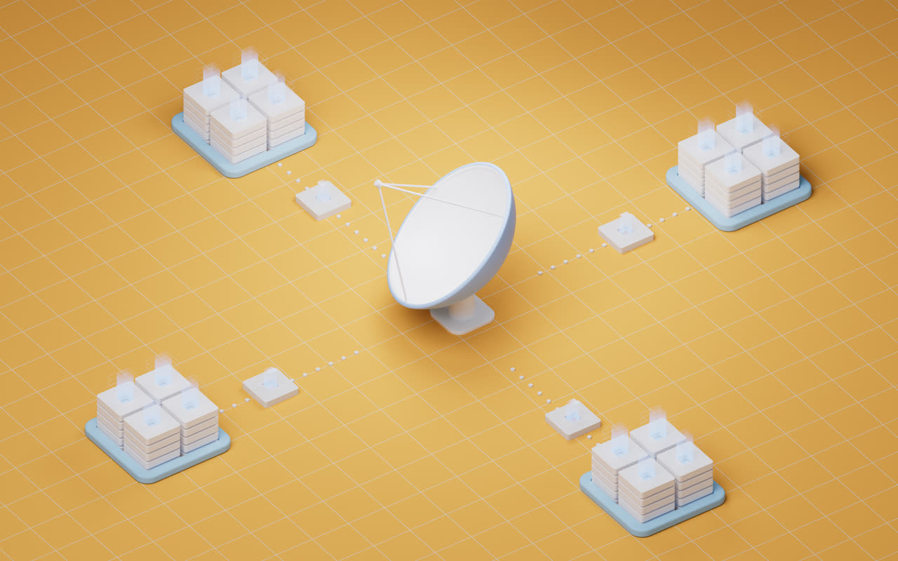 雷达设备3D渲染