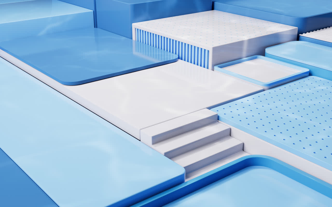 创意立方体电商展示台3D渲染