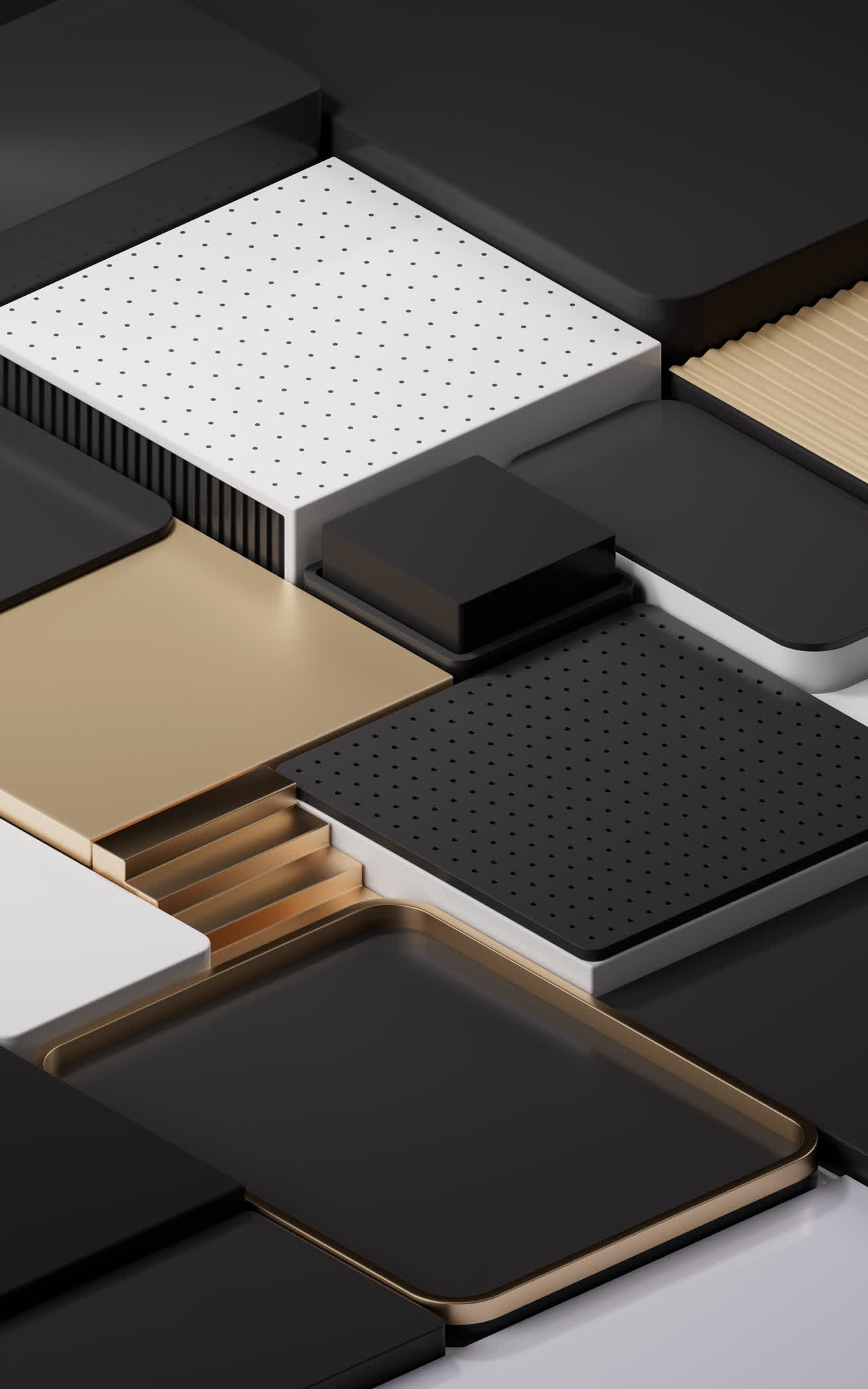 创意立方体电商展示台3D渲染