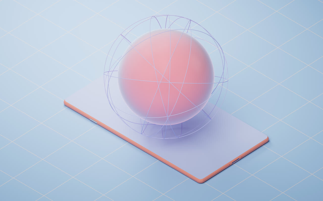 虚拟数字球体3D渲染