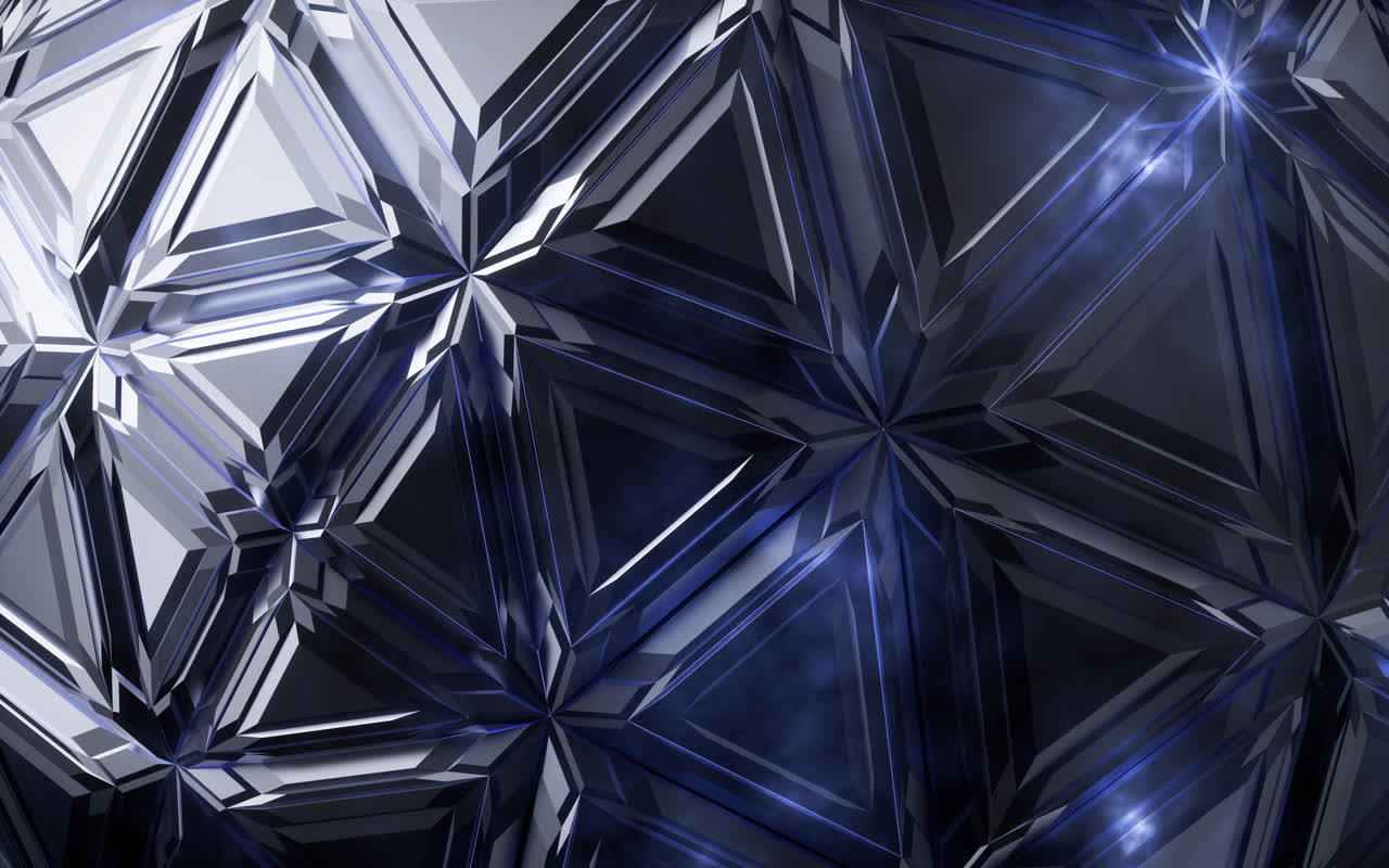 抽象三角形结构材料3D渲染