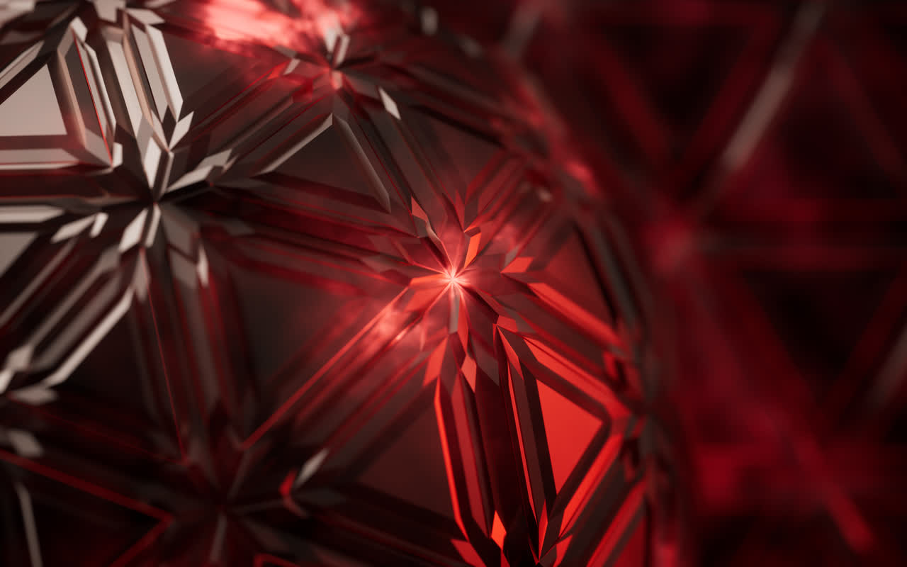 抽象三角形结构材料3D渲染