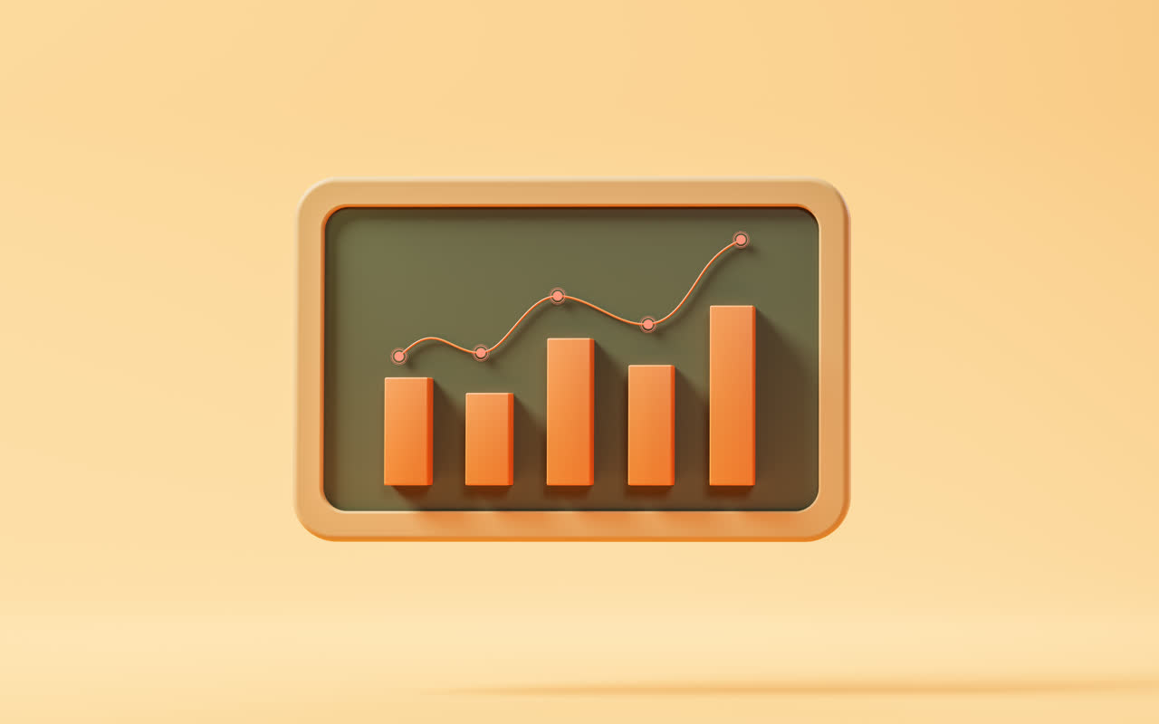 投资与理财概念3D渲染