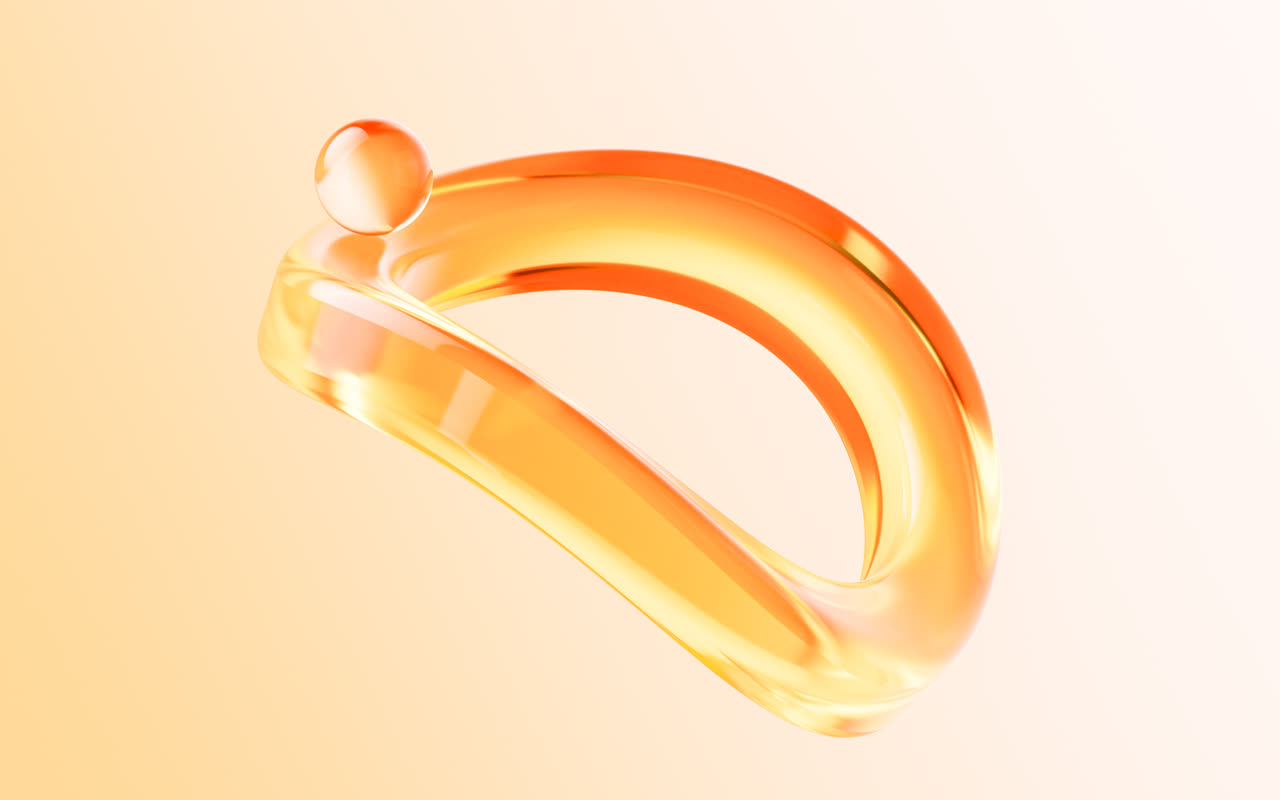 透明渐变玻璃背景3D渲染