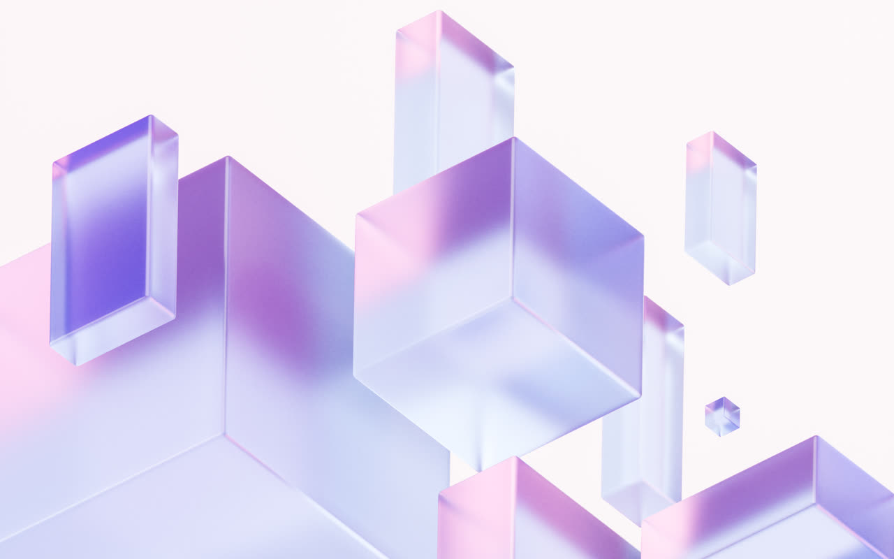 透明渐变玻璃背景3D渲染