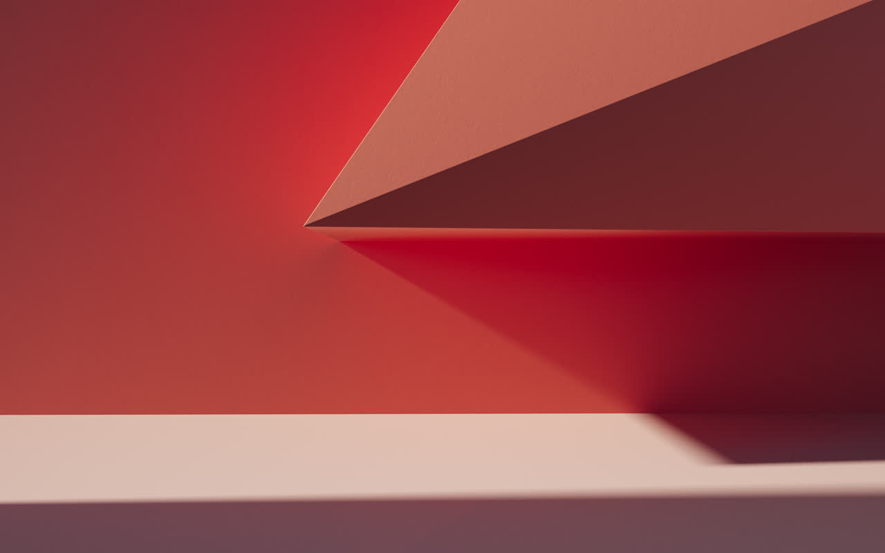 创意几何体建筑空间3D渲染