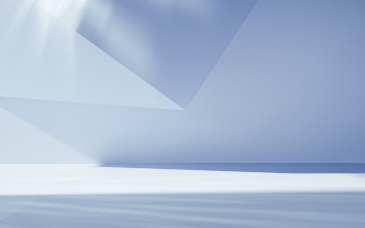 创意几何体建筑空间3D渲染