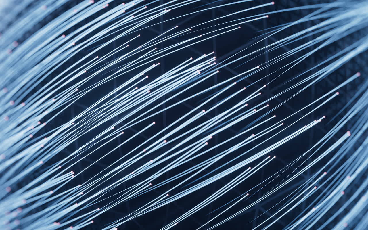 蓝色数字科技球体3D渲染