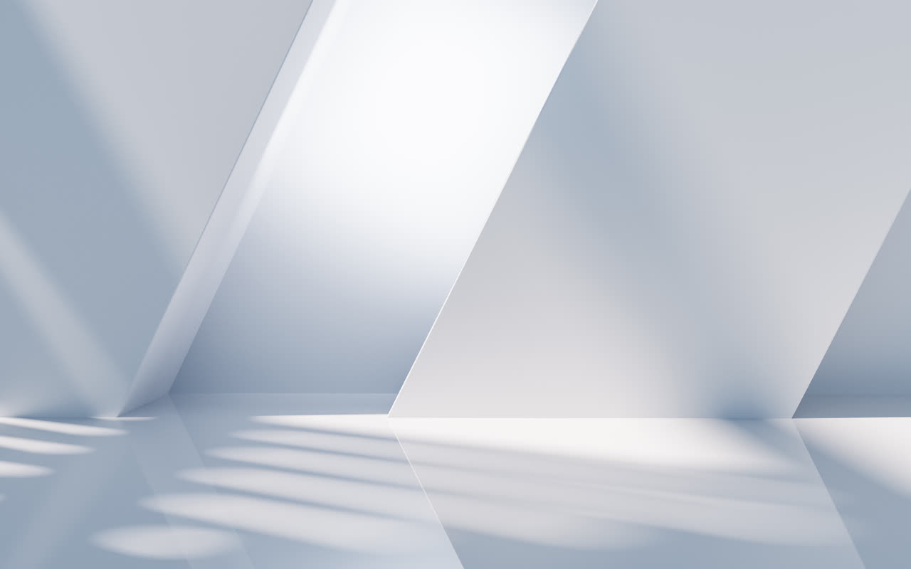 创意几何体建筑空间3D渲染