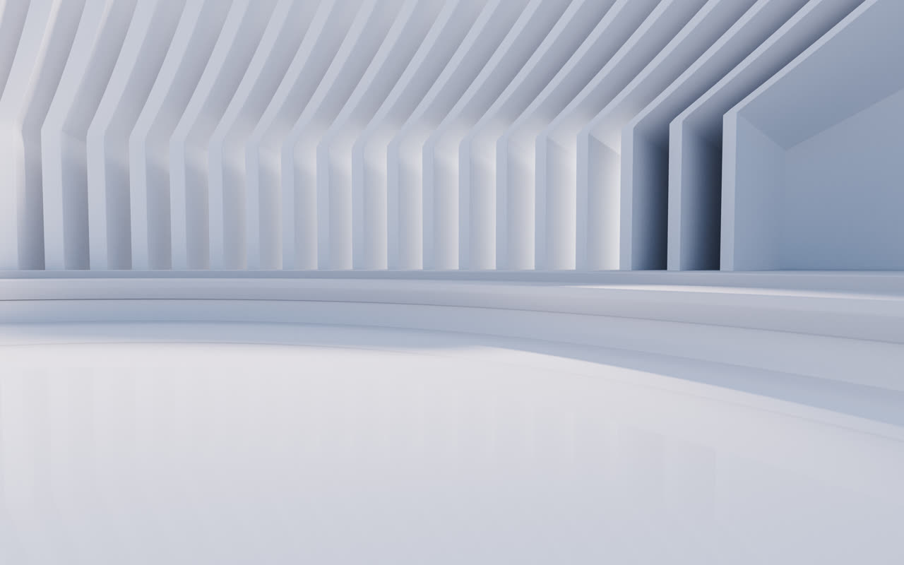 创意圆形地面广场3D渲染