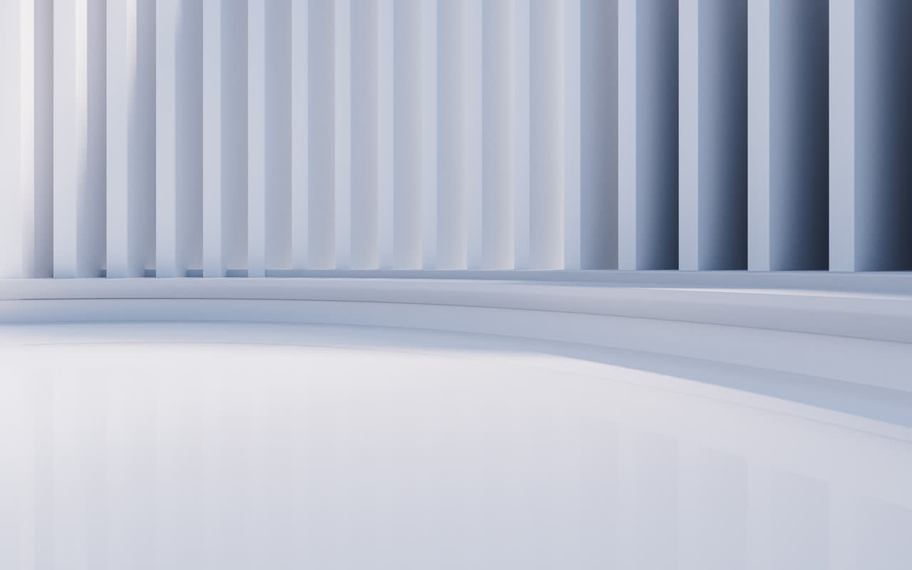 创意圆形地面广场3D渲染