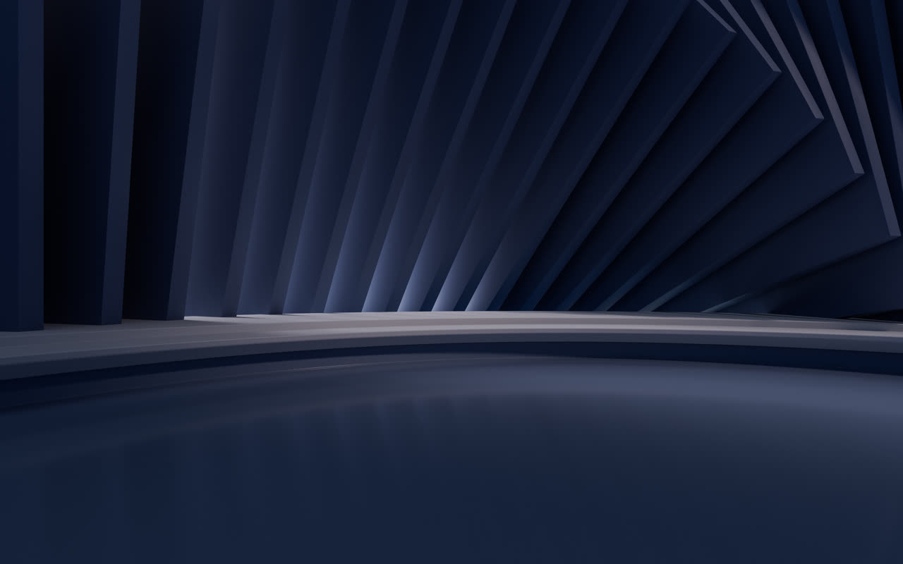 黑暗创意几何体空间3D渲染