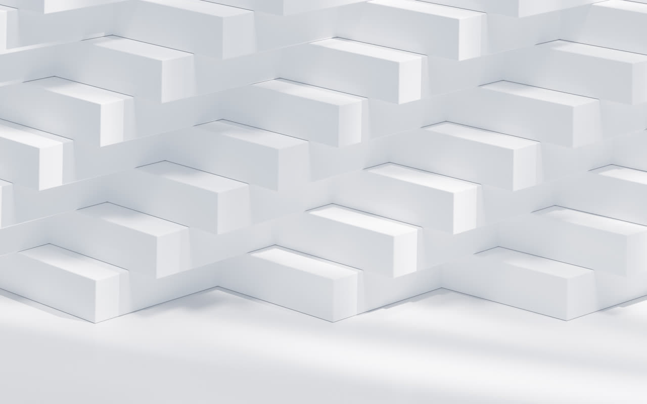 台阶状几何体3D渲染