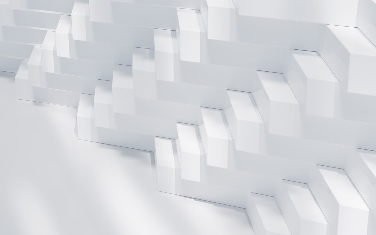 台阶状几何体3D渲染