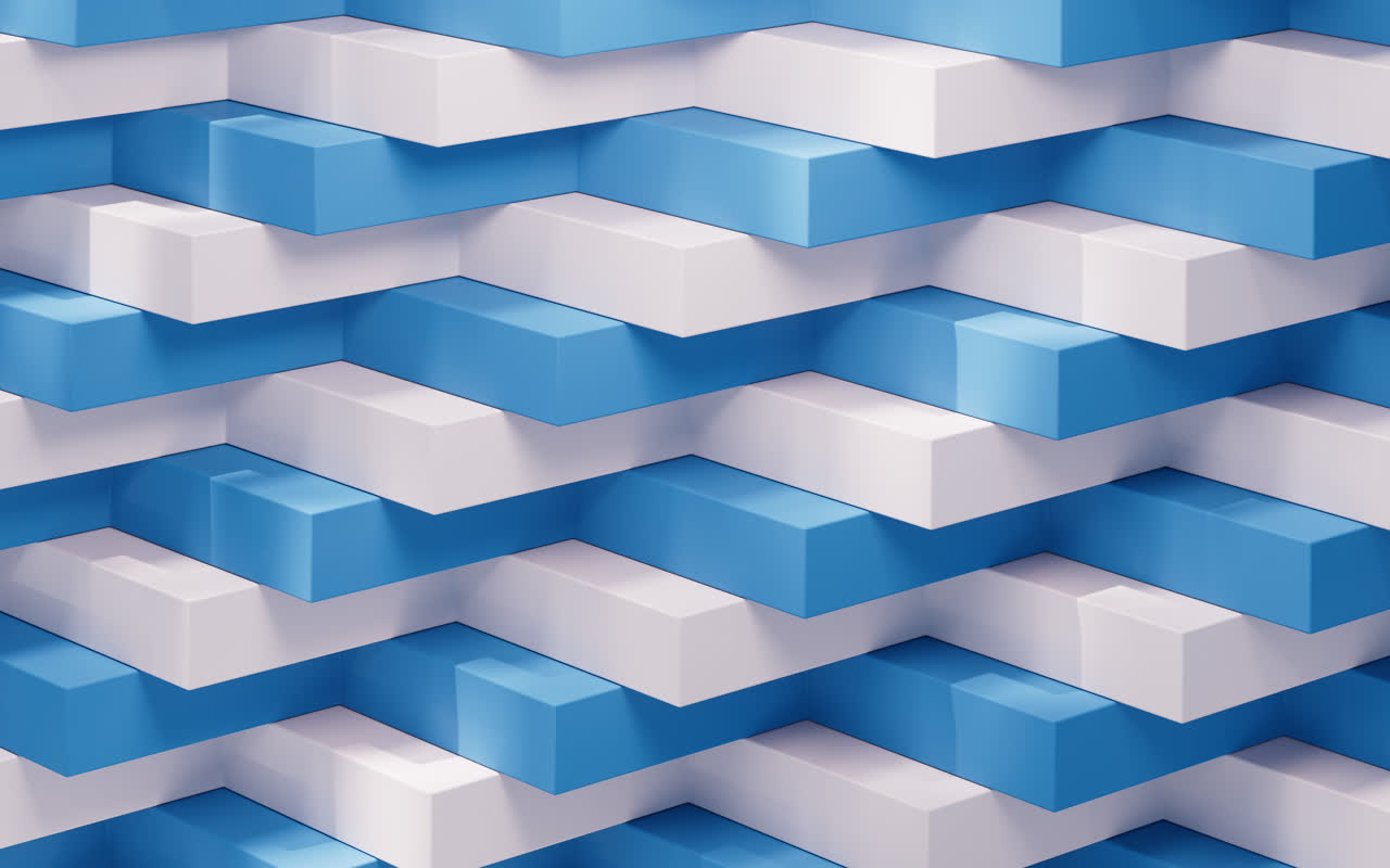 台阶状几何体3D渲染