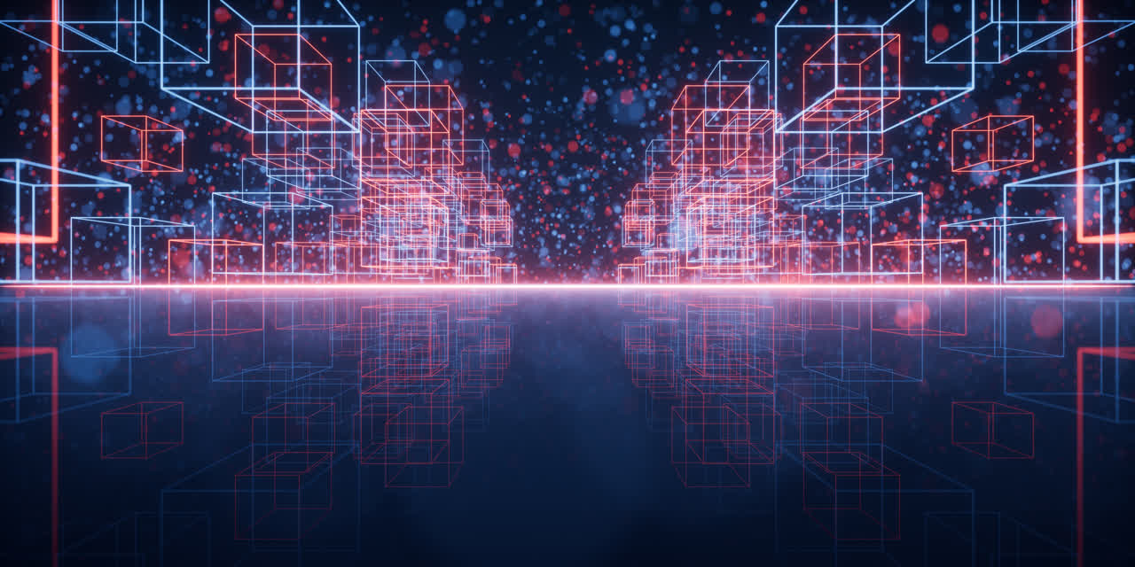 抽象粒子空间3D渲染