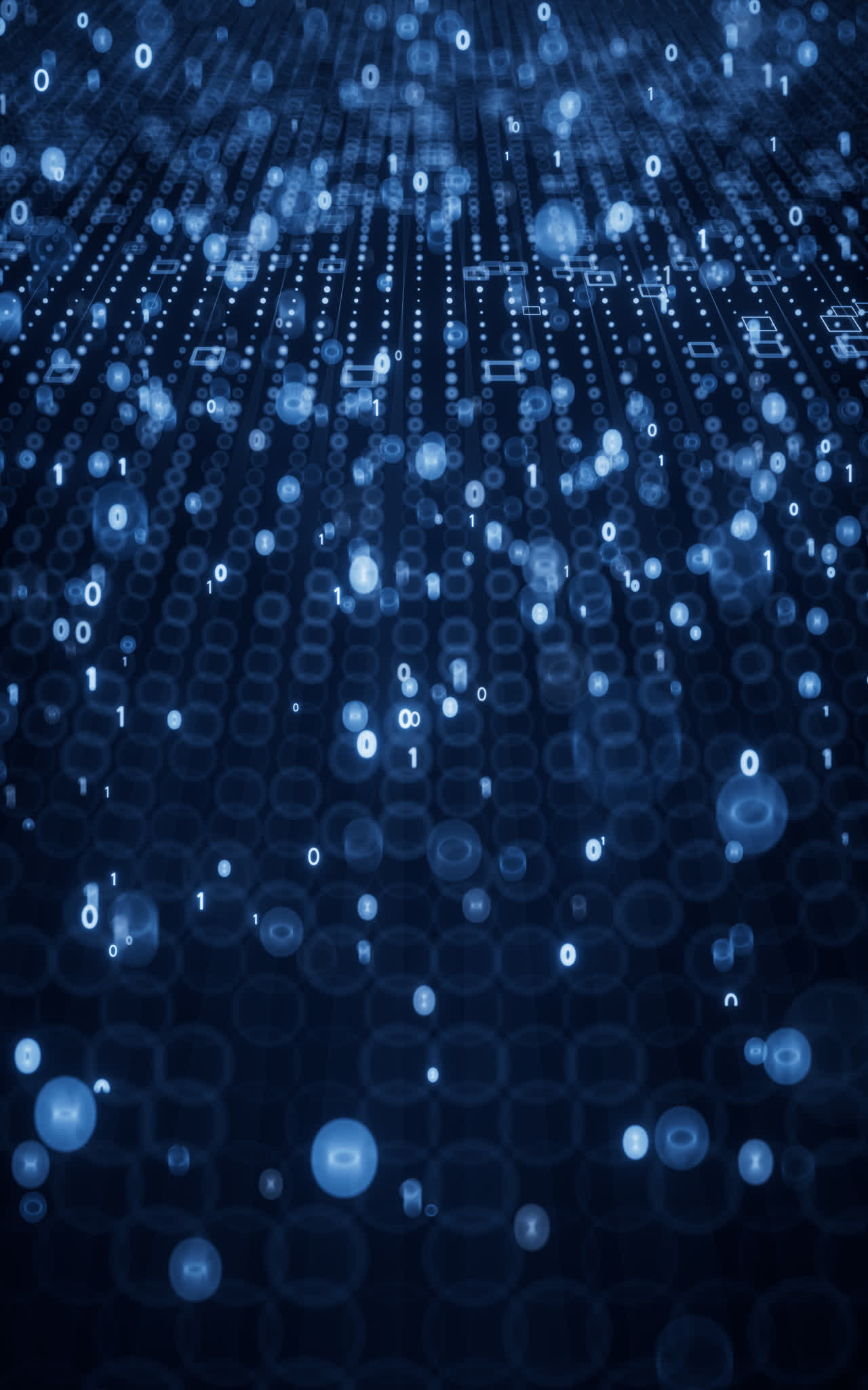 抽象粒子数据空间3D渲染