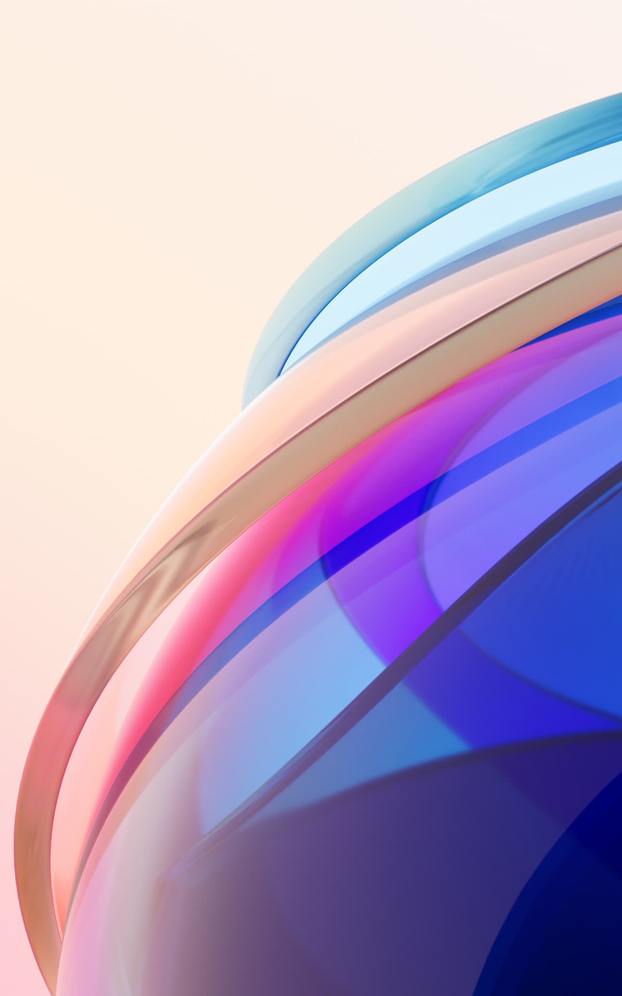 透明渐变彩色玻璃背景3D渲染