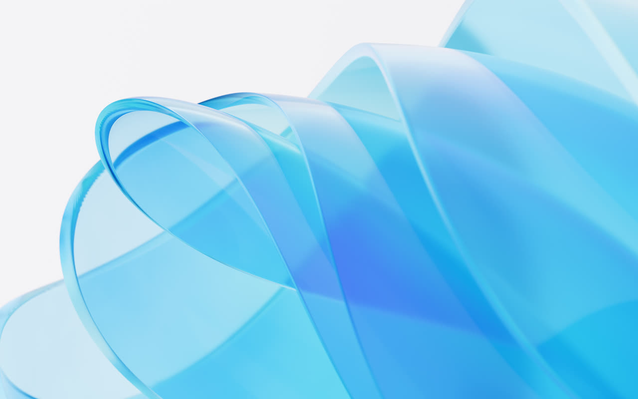 透明渐变彩色玻璃背景3D渲染