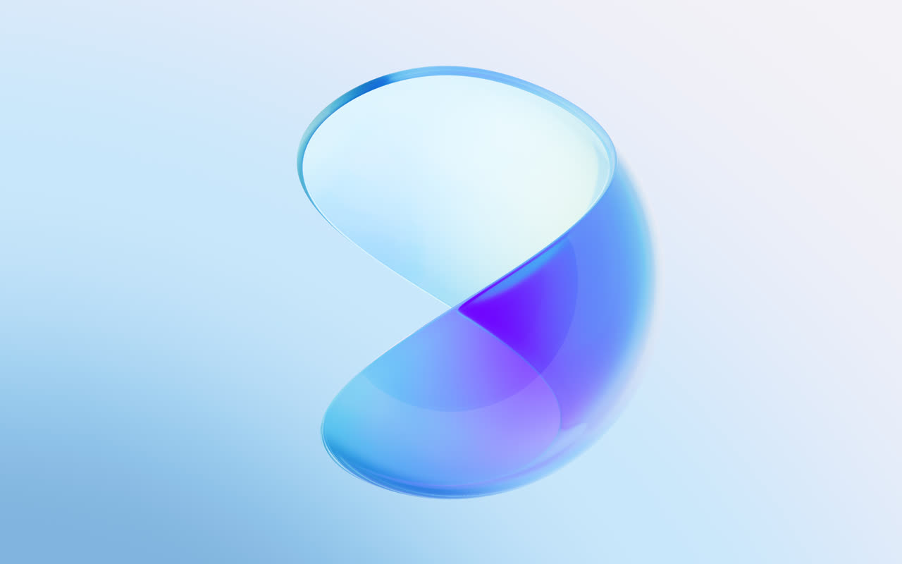 透明渐变彩色玻璃背景3D渲染