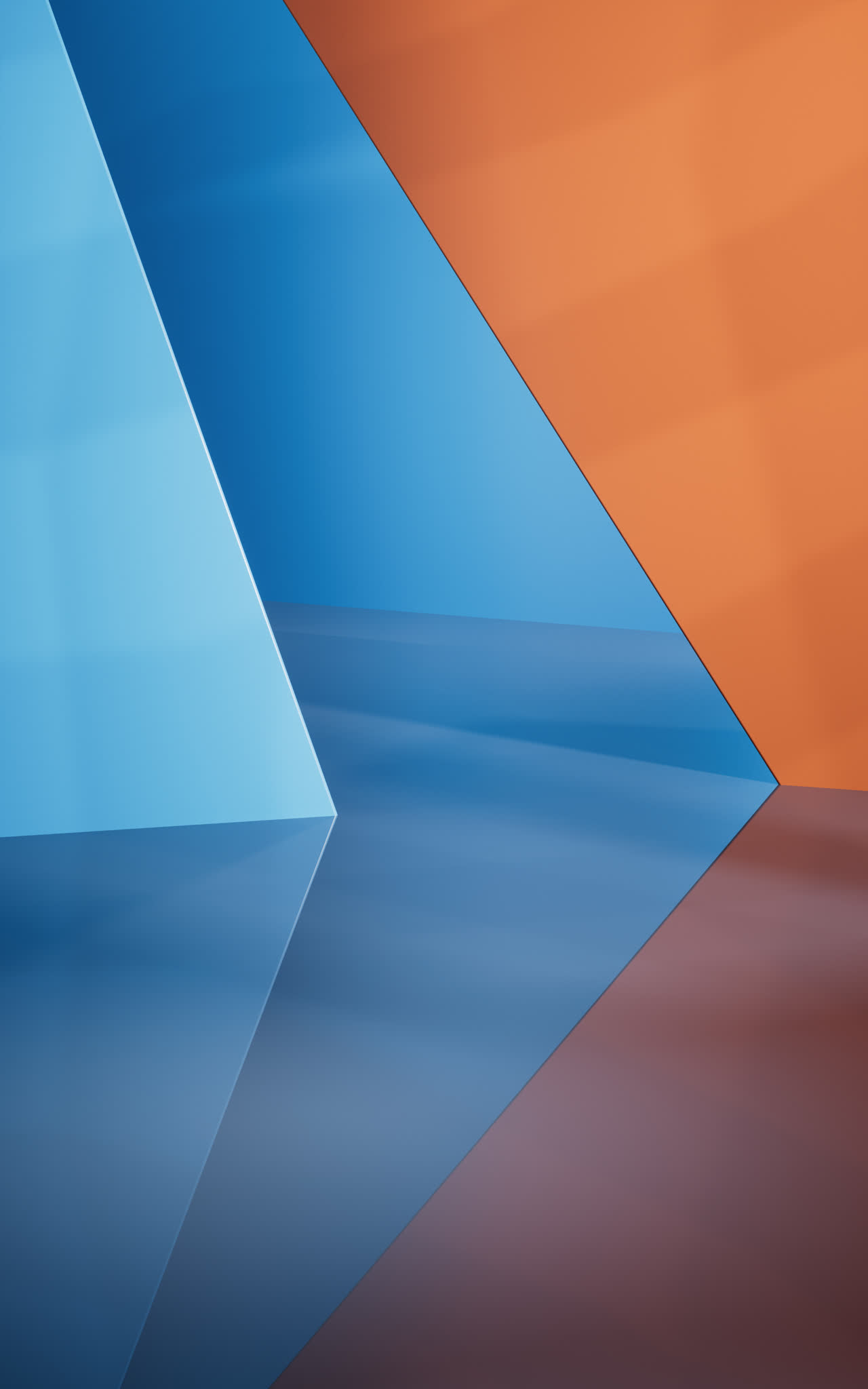 创意几何体室内空间3D渲染