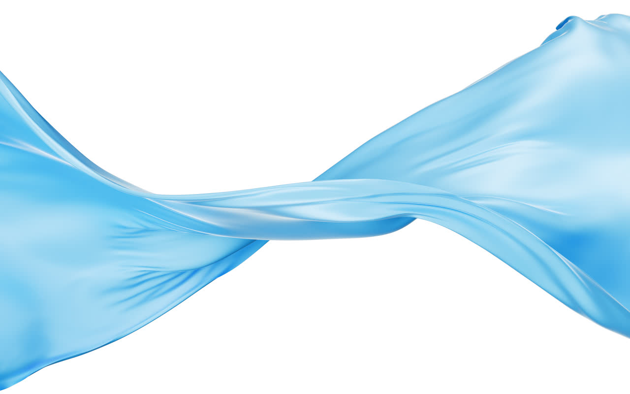 飘舞流动的布料3D渲染