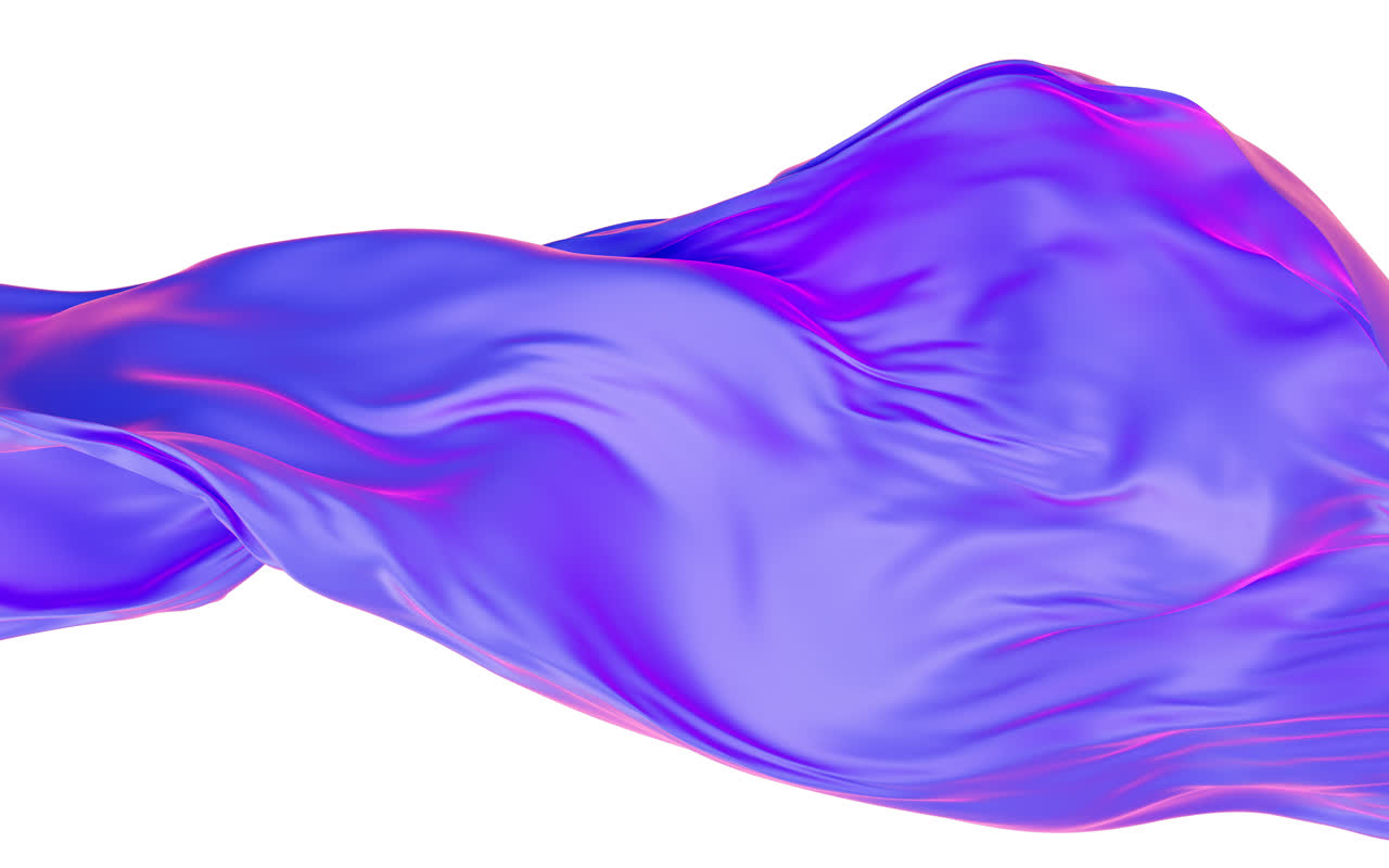 飘舞流动的布料3D渲染