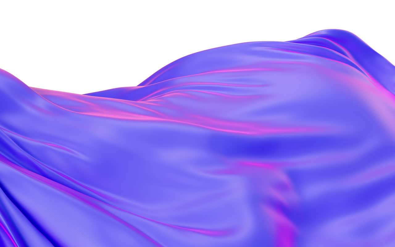 飘舞流动的布料3D渲染