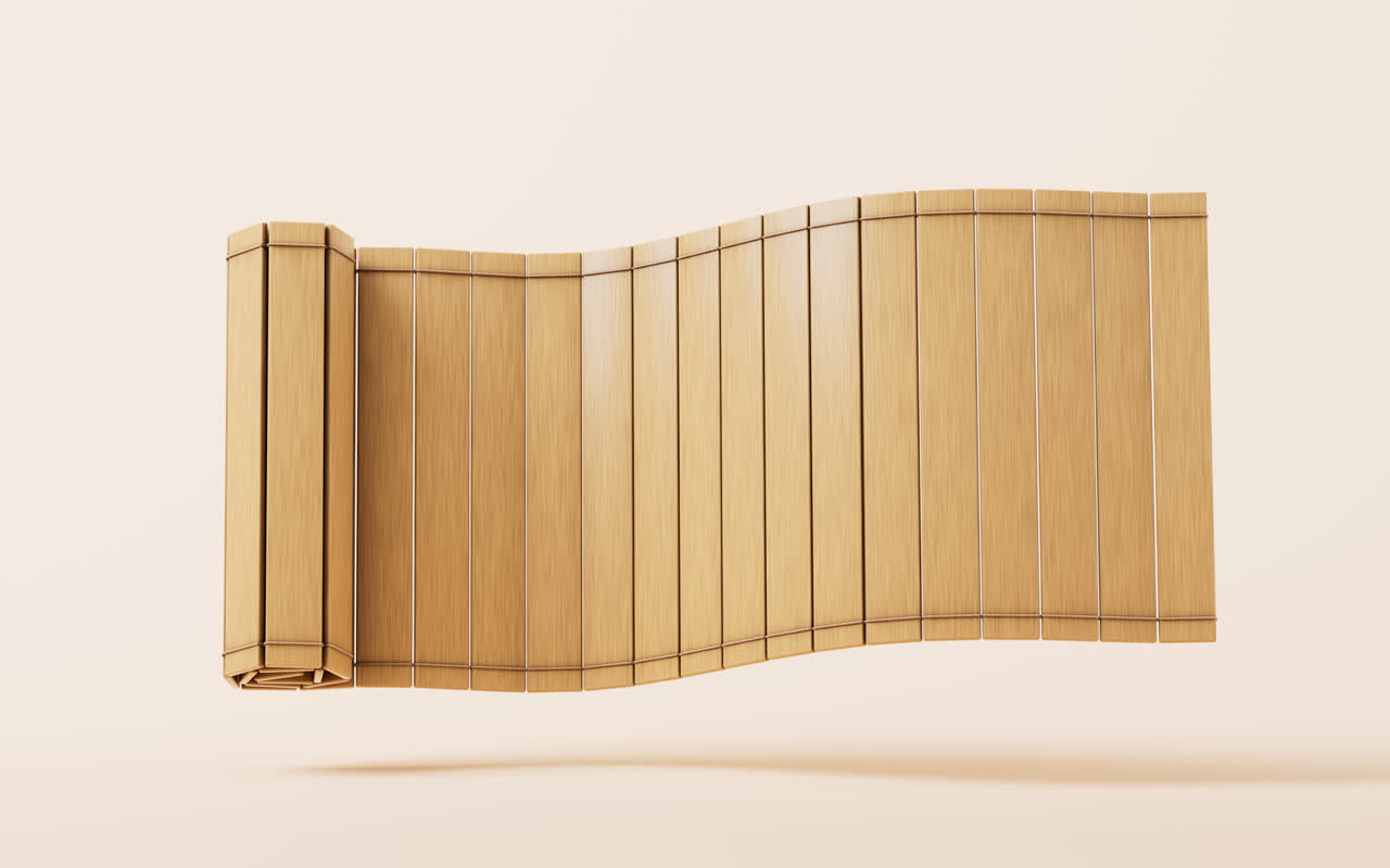 中国古风竹简书籍3D渲染