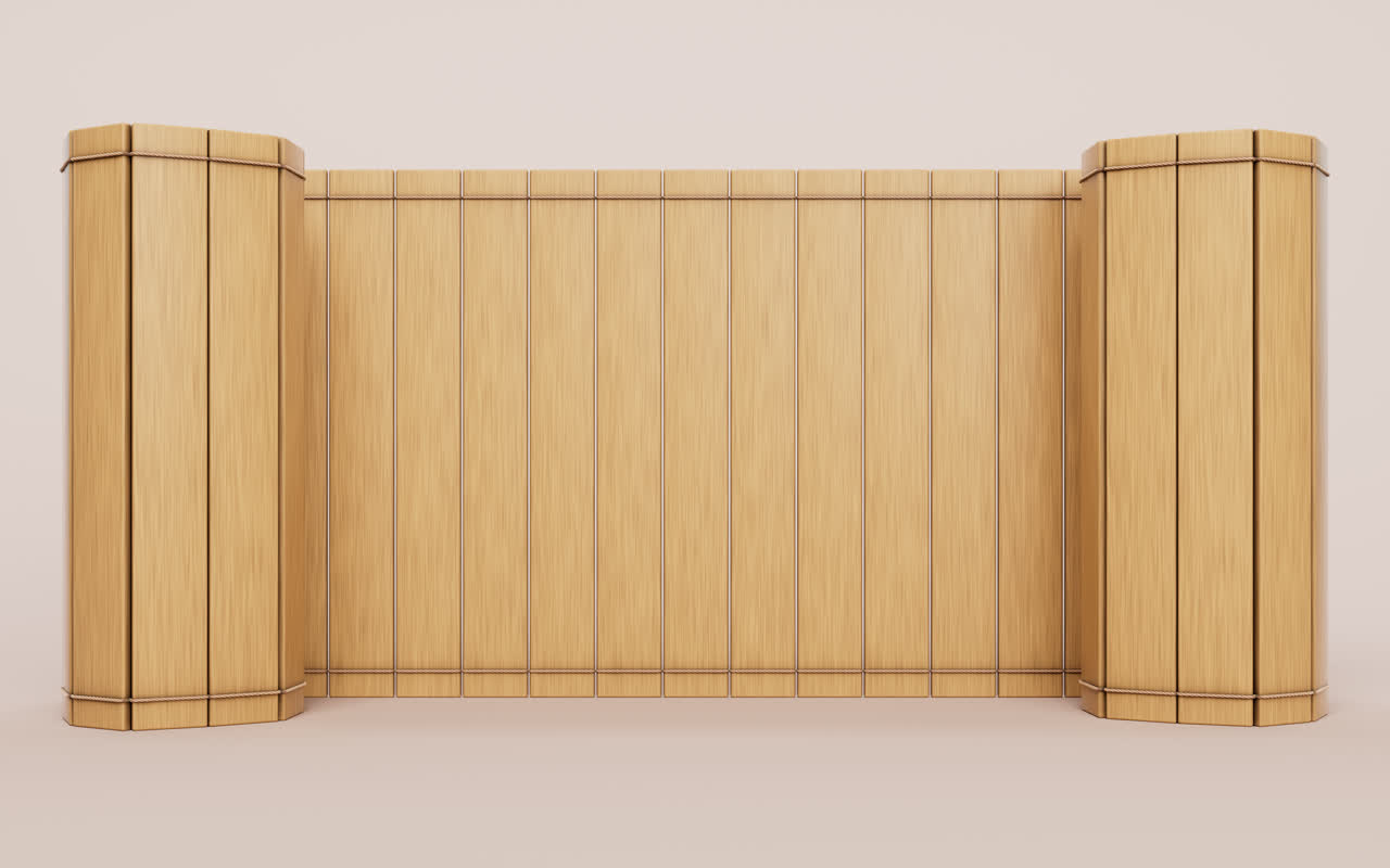 中国古风竹简书籍3D渲染