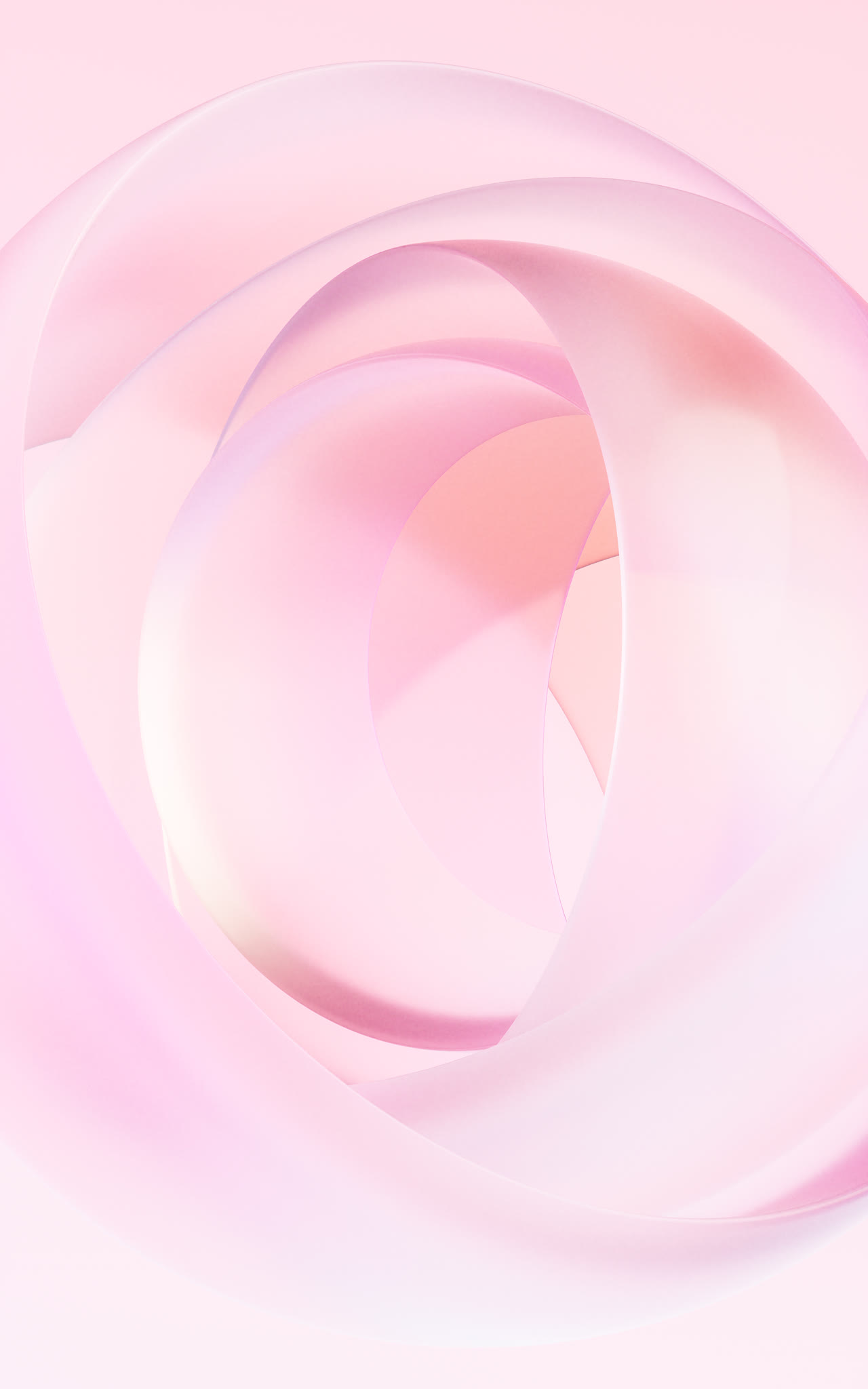 透明渐变曲面玻璃背景3D渲染